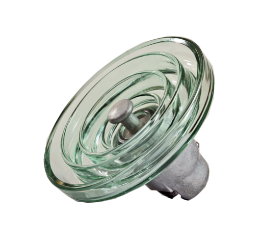 U120BP 120 kN glass cap and pin insulator