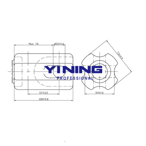 ANSI 54-2 Porcelain Guy Strain Insulator