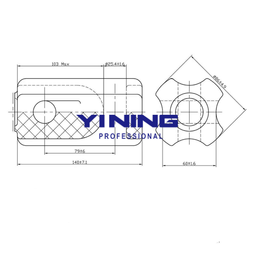 ANSI 54-3 Porcelain Strain Stay Insulator