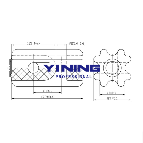 ANSI 54-4 Porcelain Strain Stay Insulator
